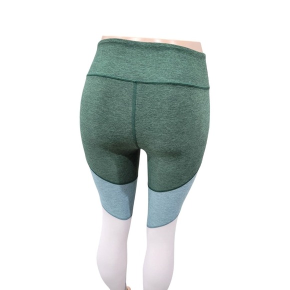 NEW Outdoor Voices Spring 7/8 Leggings Green Pink Size S Color Block Athletic - Picture 9 of 14
